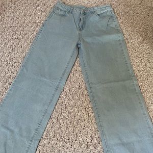 size 9 high waisted wide leg jeans